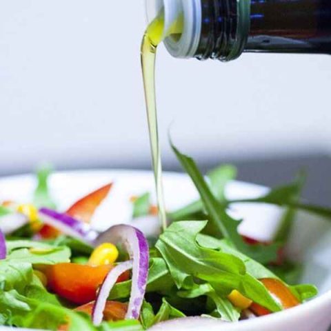 Healthy salad using Ritzy Seed oil